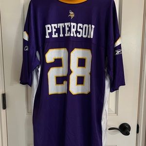 Minnesota Vikings Peterson #28 jersey Reebok team football NFL Adult XXL